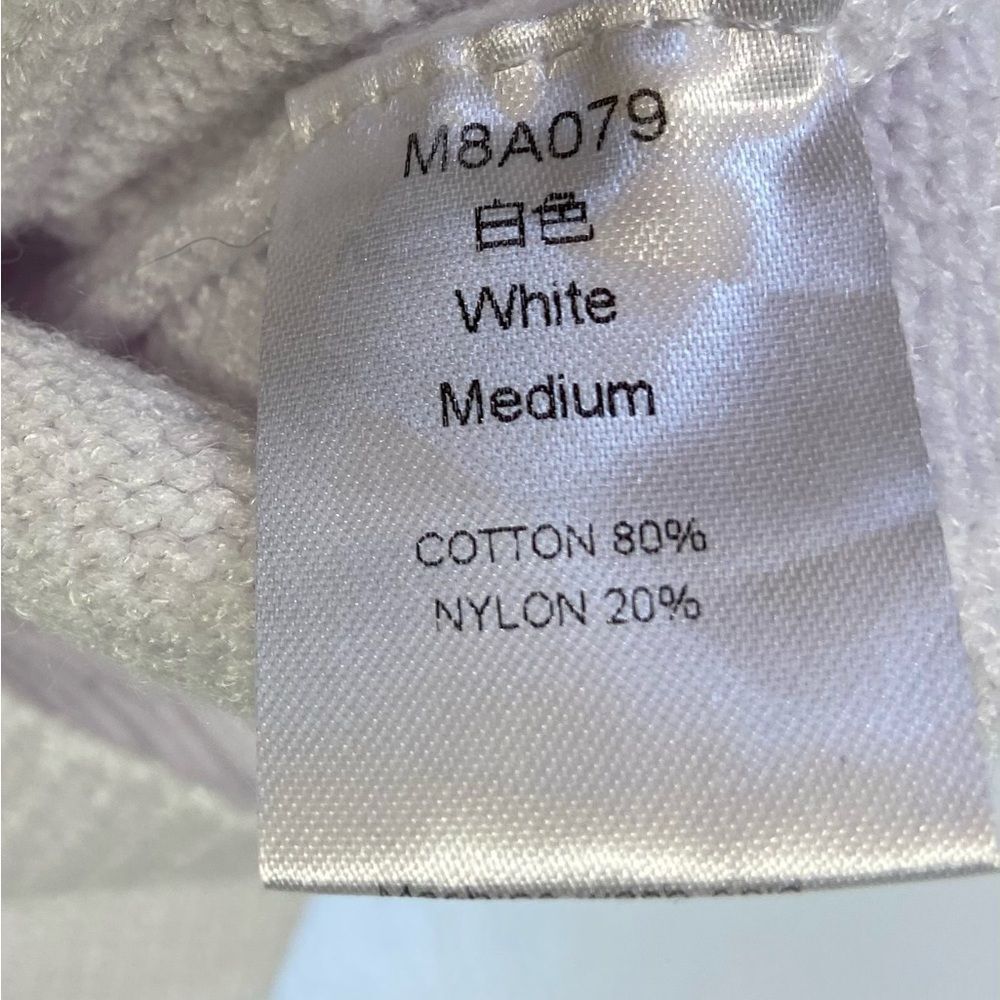 Chunky White Cable Knit Women’s Pullover Sweater Vest Size M - Picture 4 of 5